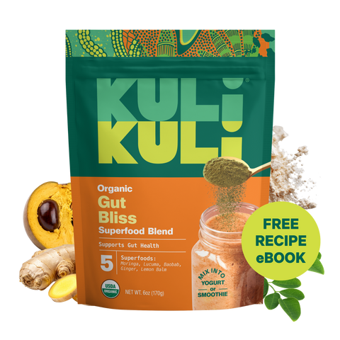 Gut Bliss Digestive Support Powder with Moringa and Ginger