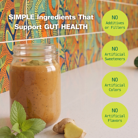 Gut Bliss Digestive Support Powder with Moringa and Ginger