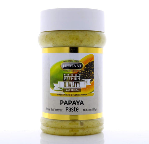 HEMANI Fresh Raw Green Papaya Paste 26.5 OZ (750g) - Natural Meat Tenderizer for Cooking & Marinade