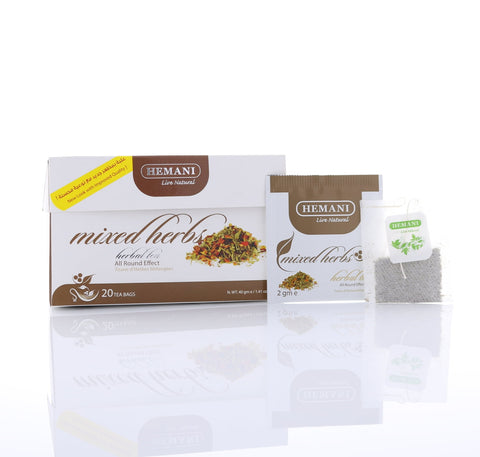HEMANI Herbal Tea - Mix Herbs - 20 Tea Bags in Box