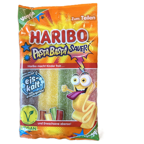 Haribo Pasta Basta Sauer Vegan Sour Candy Belts Germany