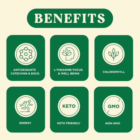 Harmony Matcha Vanilla – Premium Shade-Grown Japanese Matcha, Sweetened with Organic Sugar, 20 Servings