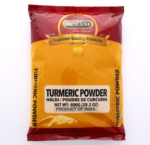 Hemani 100% Natural Turmeric Root Powder - 800g (28.21 OZ) - Haldi - Curcumin - Curcuma - 100% Pure, Salt Free - Vegan - Gluten Friendly - NON-GMO - Indian Origin