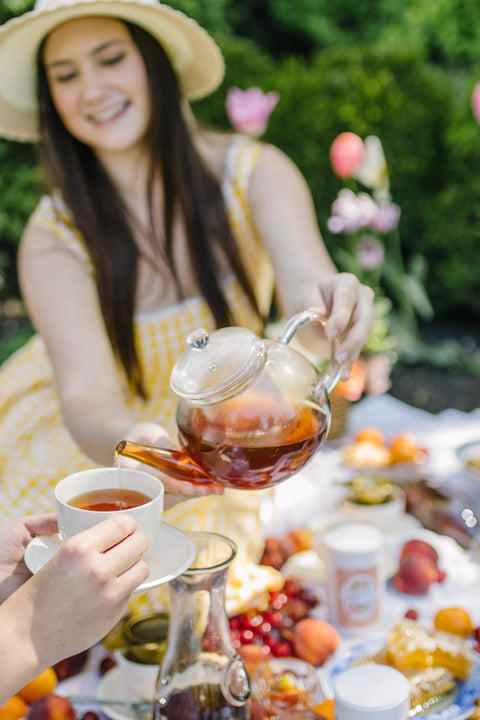 Summer Honey Peach Herbal Tea