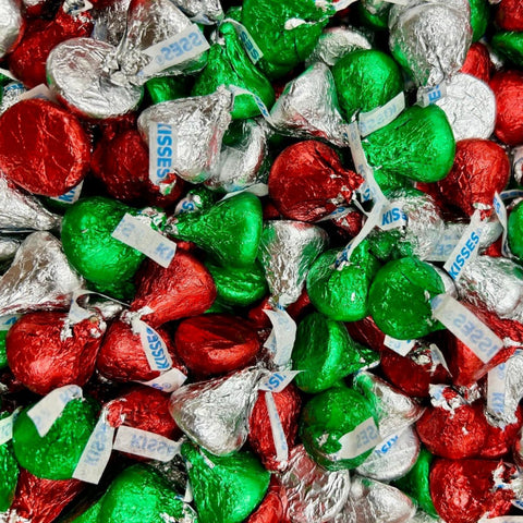 Hershey's Kisses Milk Chocolate Christmas Foils Bulk Value Bag