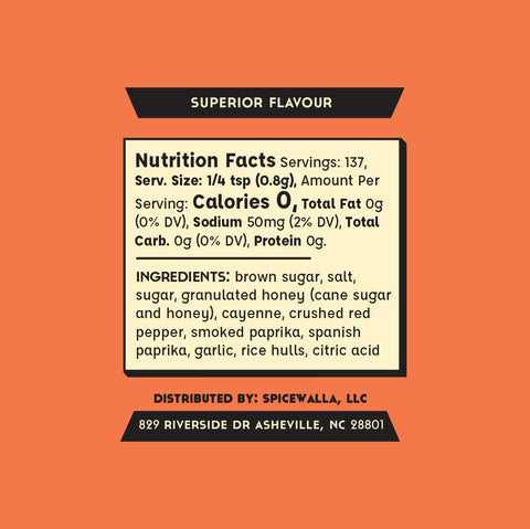Hot Honey BBQ Rub Spicy Blend 3.6 oz Spicewalla