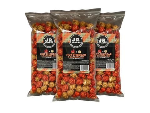 Hot Cheddar & Caramel Mix Gourmet Popcorn Junior Snacks