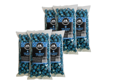 Hot White Cheddar Tangy Spicy Popcorn Junior Snacks Co.