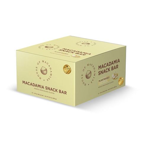 White Chocolate Macadamia Nut Snack Bar (12 Bars)