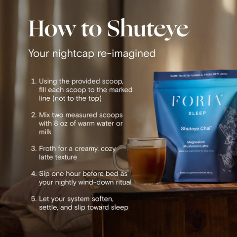 Magnesium Shuteye Chai Mushroom Latte