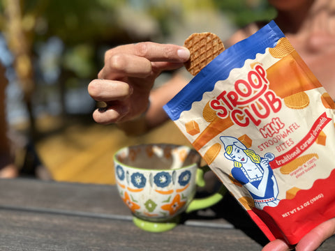 Caramel Organic Mini Stroopwafels Plant Based Stroop Club