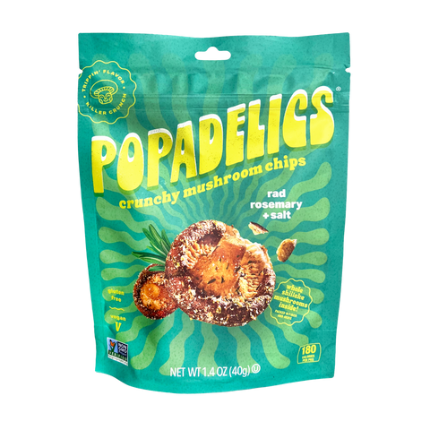 Popadelics Crunchy Mushroom Chips — Rad Rosemary + Salt | 6-Pack