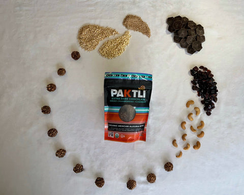 Extra Dark Chocolate Cranberries Cashews Alegria Bites Organic Mexican
