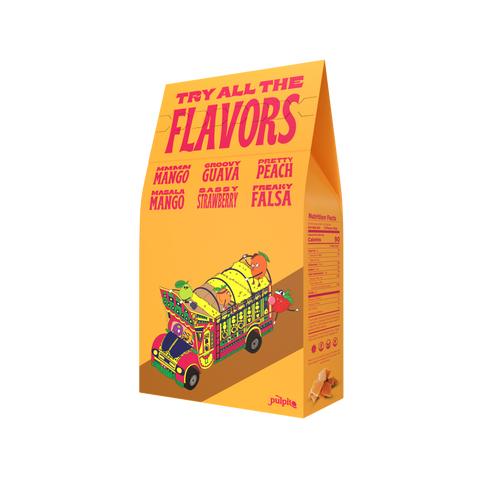 Pulpito Pretty Peach Fruit Bites 150g Box - 12 Boxes Case