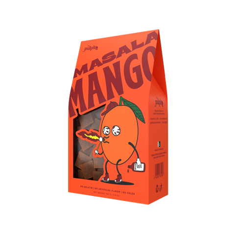 Pulpito Masala Mango Fruit Bites 150g Box 12 Pack
