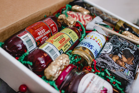 Season's Greetings Gift Box Festive Holiday Gift Dan The Sausageman