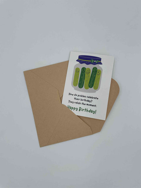 Pickle Vibrant Greeting Card