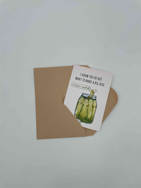 Pickle Vibrant Greeting Card
