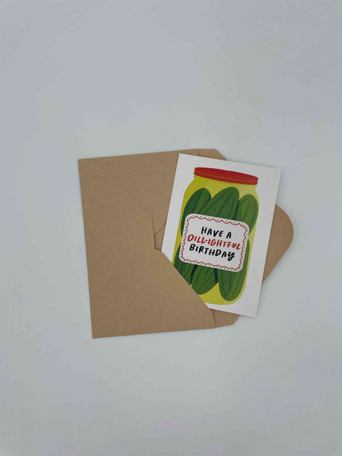 Pickle Vibrant Greeting Card