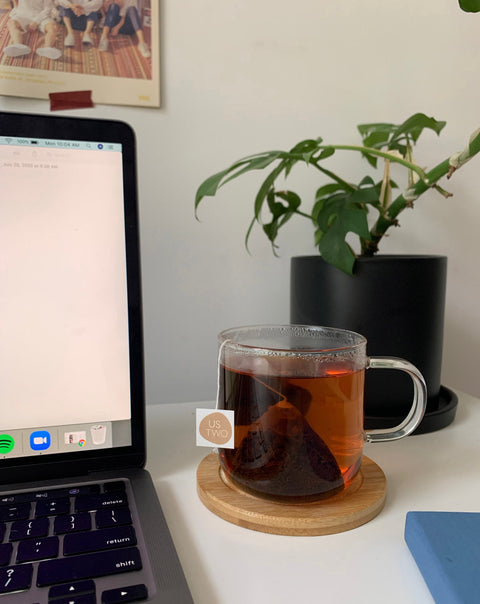 Black Tea and Jasmine Tea Uplifting and Relaxing Tea Duo Us Two Tea