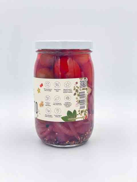 Pickled Half Tomatoes 17 oz Glass Jar