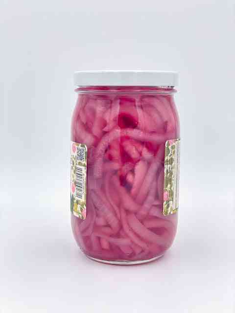 Tangy Pickled Red Onions Condiment 17 oz Glass Jar