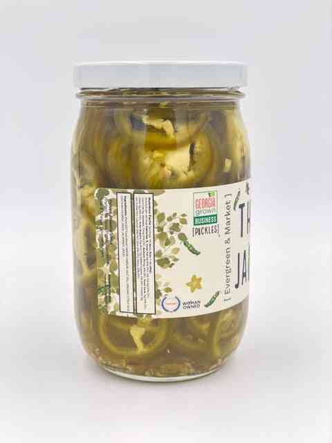Spicy Fresh Pickled Jalapeños 17 oz Glass Jar
