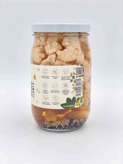 Pickled Cauliflower Crispy 17 oz Jar The Cauliflower