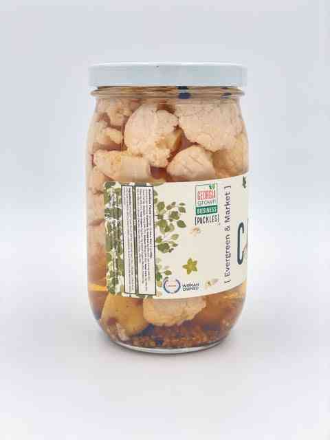 Pickled Cauliflower Crispy 17 oz Jar The Cauliflower