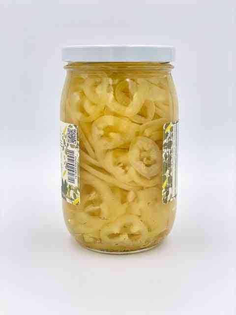 Pickled Banana Pepper Mild Tangy 17 oz Jar