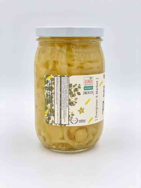Pickled Banana Pepper Mild Tangy 17 oz Jar