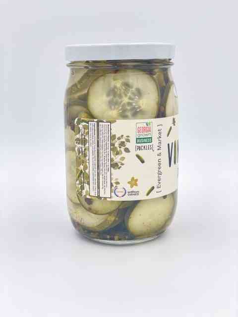 Classic Vintage Pickles Glass Jar 17 oz The Vintage