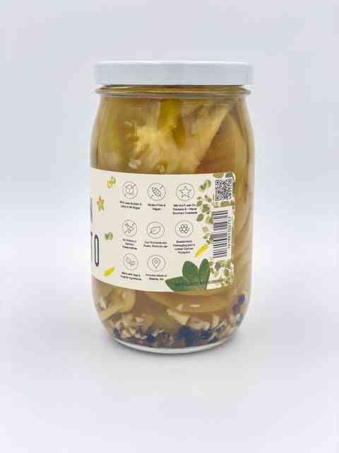 Green Tomato Pickles Zesty Southern Style 17 oz Glass Jar