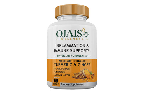 Turmeric Ginger Inflammation & Immune Support Supplement Ojais Wellness