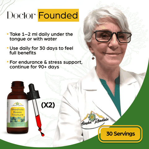 Rhodiola Alaska Grown Tincture 2 oz Alaska Rhodiola®