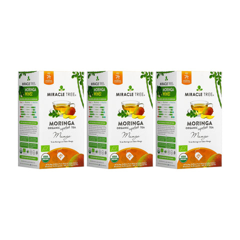 Organic Moringa Tea - Mango - Caffeine-Free Herbal Tea