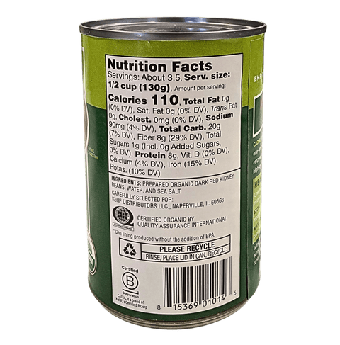 Kidney Beans, Red, Organic, Cadia