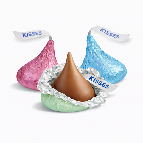 Hershey's Kisses Easter Foils Milk Chocolate Bulk Value Bag