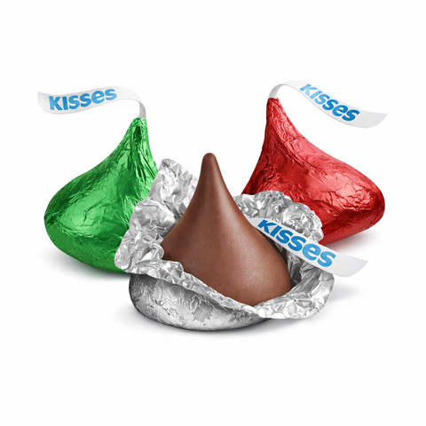 Hershey's Kisses Milk Chocolate Christmas Foils Bulk Value Bag