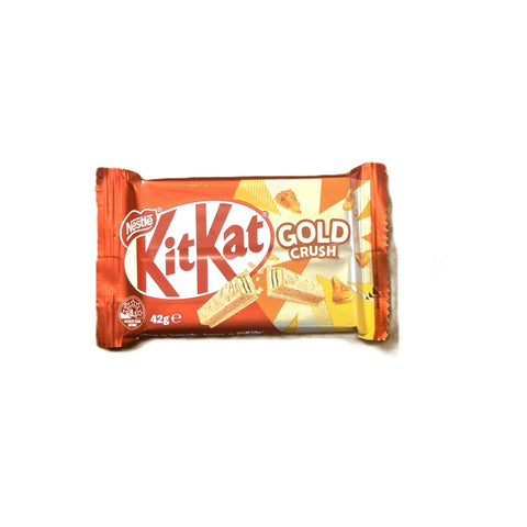 KitKat Gold Crush Caramelized White Chocolate Wafer Bar Australia