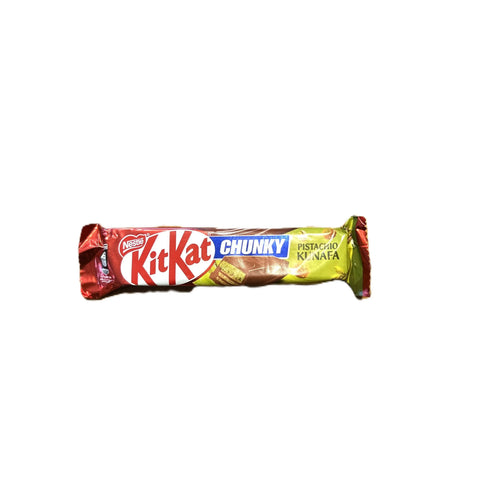 KitKat Chunky Pistachio Kunafa Chocolate Bar Heat Affected Dubai