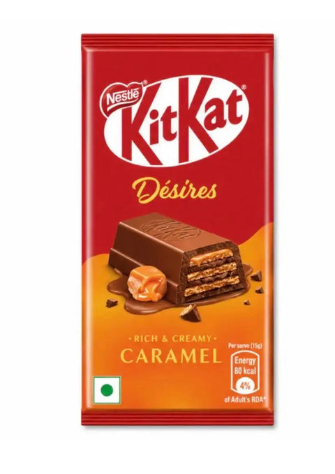 Caramel Rich Creamy Chocolate Wafer Bar KitKat Desires India