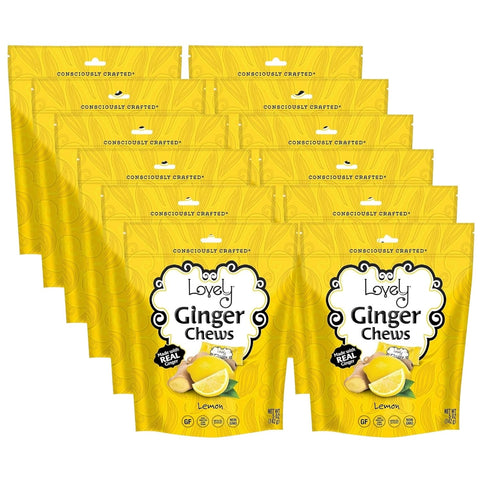 Lemon Ginger Real Indonesian Ginger Chews Lovely Candy Co