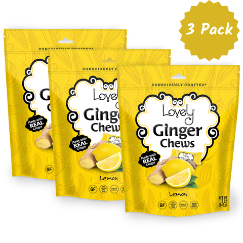 Lemon Ginger Real Indonesian Ginger Chews Lovely Candy Co