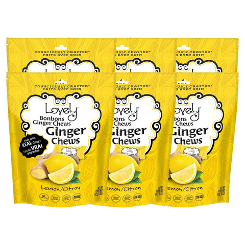 Lemon Ginger Real Indonesian Ginger Chews Lovely Candy Co