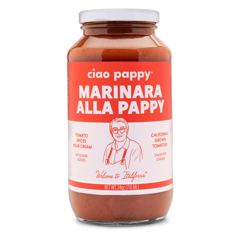 Ciao Pappy Marinara Alla Pappy Full-Flavored Marinara Sauce 12 Bottles Case