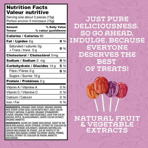 Organic Natural Flavors Lollipops Lovely Candy Co.