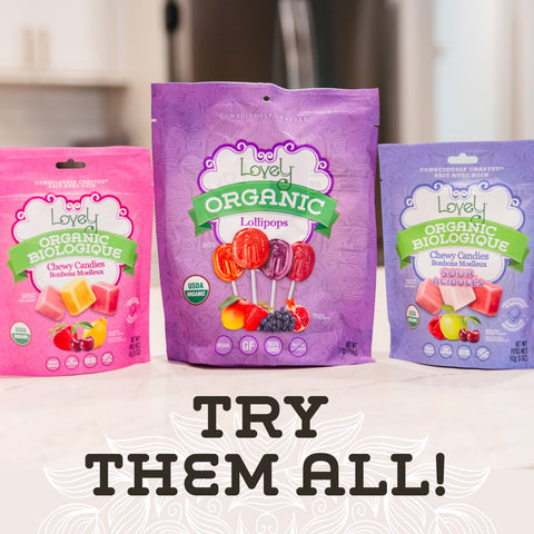 Organic Sweet Tooth Sampler Organic Candies Lovely Candy Company