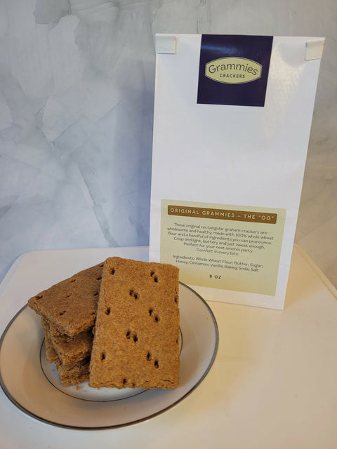 Grammies Crackers 'OG' Original Grammie Bag Snack Crackers 6 Bags x 8 oz case
