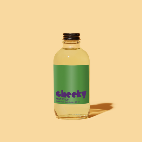 Cheeky Cocktails Mint Syrup Seasonal Cocktail Mixer Cheeky Cocktails